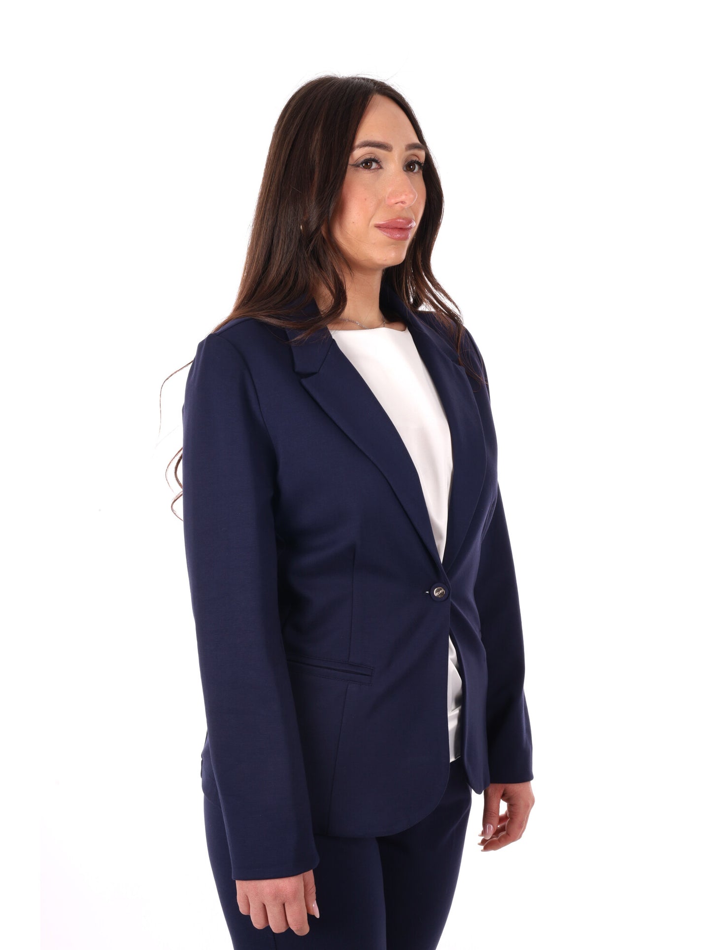 Giacca punto Milano Yes-Zee blu donna