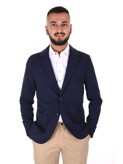 Yes zee giacca perfo da uomo blu