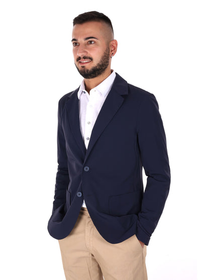 Yes zee giacca perfo da uomo blu