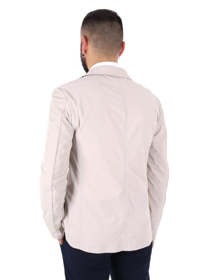 Yes-Zee giacca blazer uomo crema per la primavera-estate