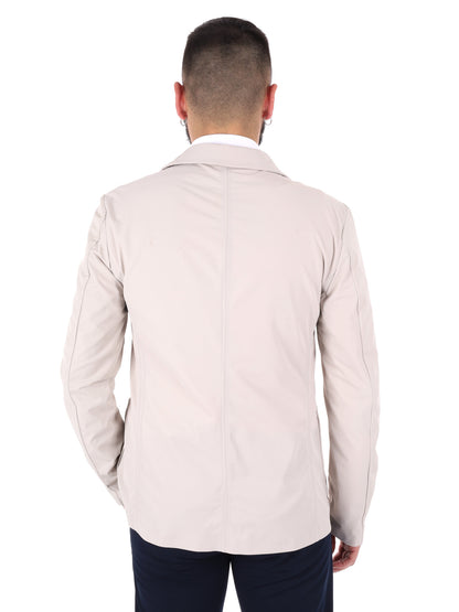 Yes-Zee giacca blazer uomo crema per la primavera-estate