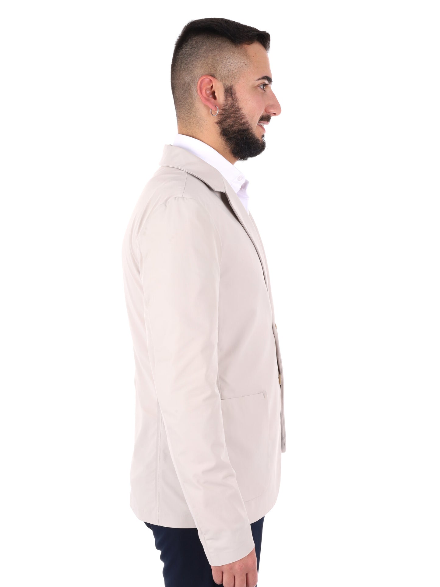 Yes-Zee giacca blazer uomo crema per la primavera-estate