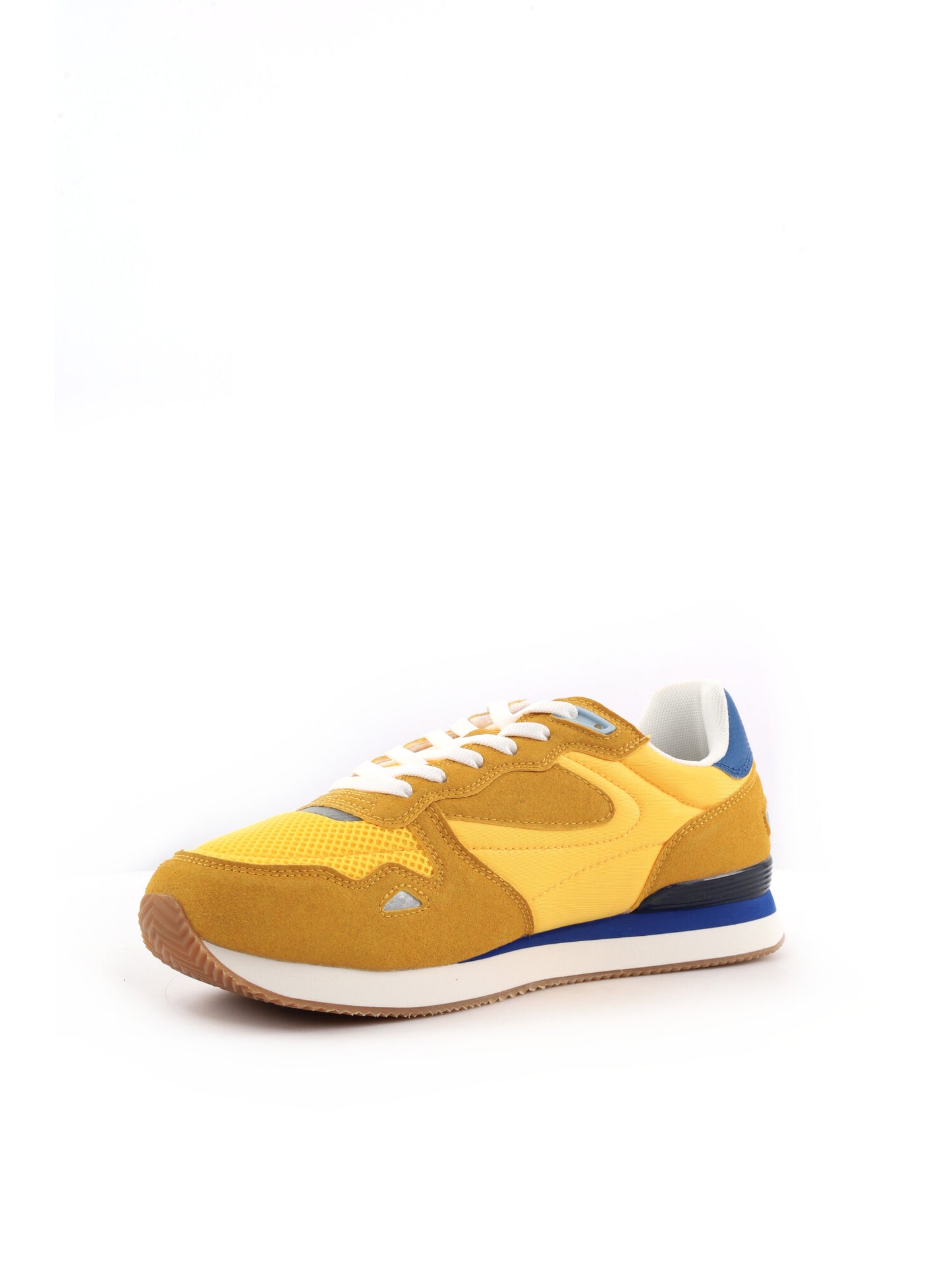 Gas Omy Mix, sneakers uomo gialle con dettagli a contrasto