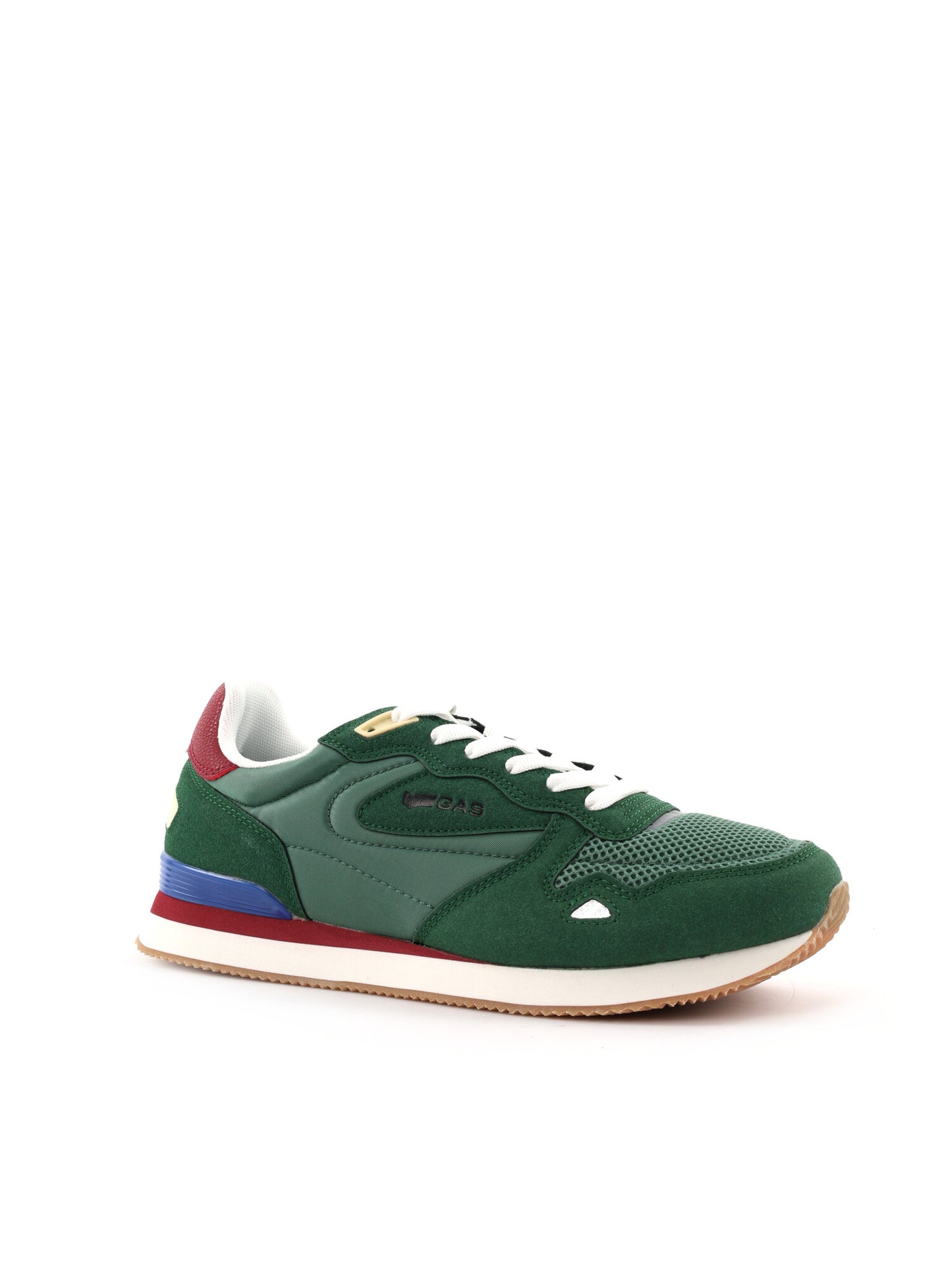 Gas Omy Mix, sneakers stringate da uomo in verde