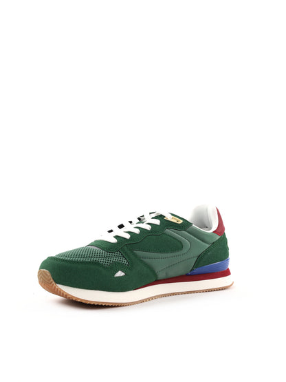 Gas Omy Mix, sneakers stringate da uomo in verde