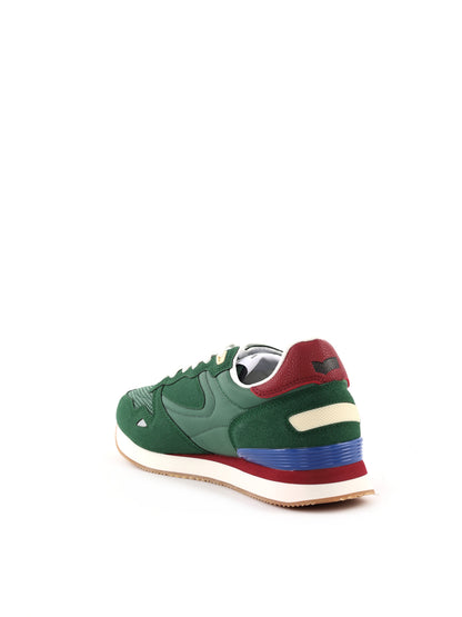 Gas Omy Mix, sneakers stringate da uomo in verde