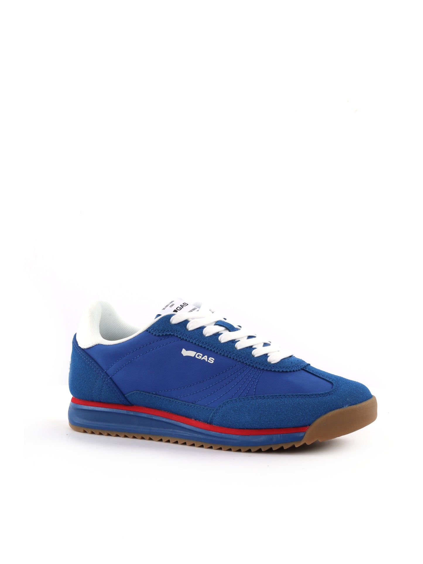 Gas Domingo Mix, sneakers casual da uomo blu con dettagli a contrasto