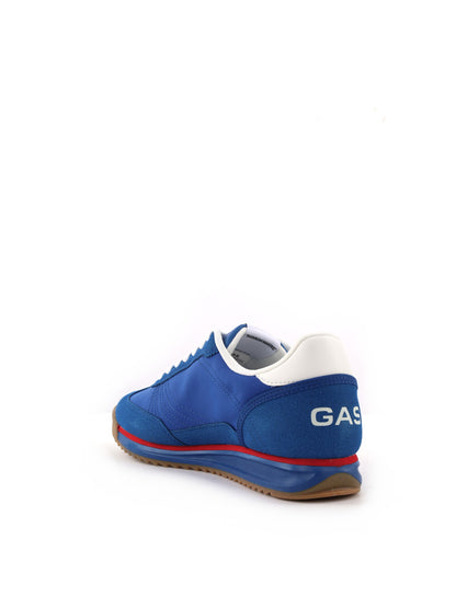 Gas Domingo Mix, sneakers casual da uomo blu con dettagli a contrasto