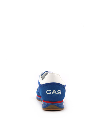 Gas Domingo Mix, sneakers casual da uomo blu con dettagli a contrasto