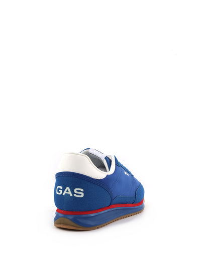 Gas Domingo Mix, sneakers casual da uomo blu con dettagli a contrasto