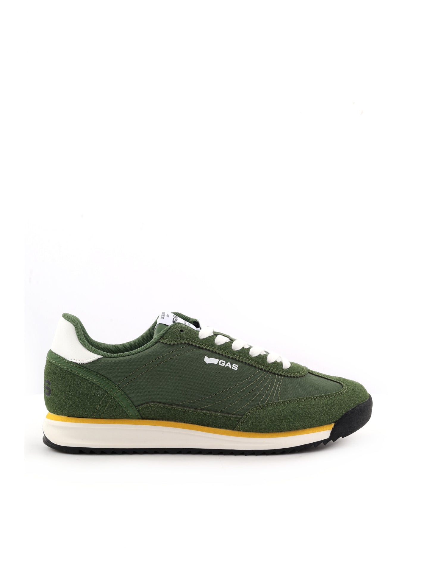 Gas Domingo Mix, sneakers stringate uomo verde casual