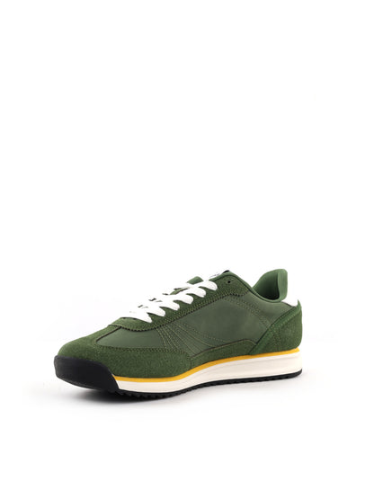 Gas Domingo Mix, sneakers stringate uomo verde casual