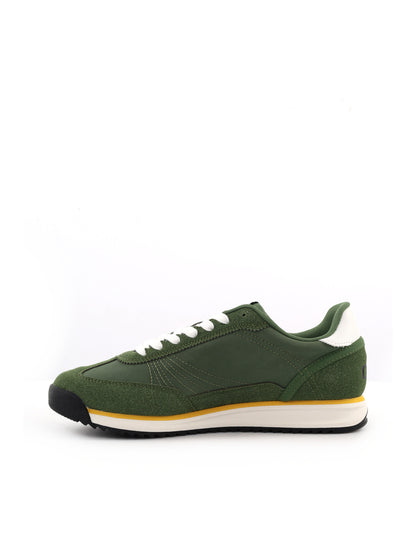 Gas Domingo Mix, sneakers stringate uomo verde casual