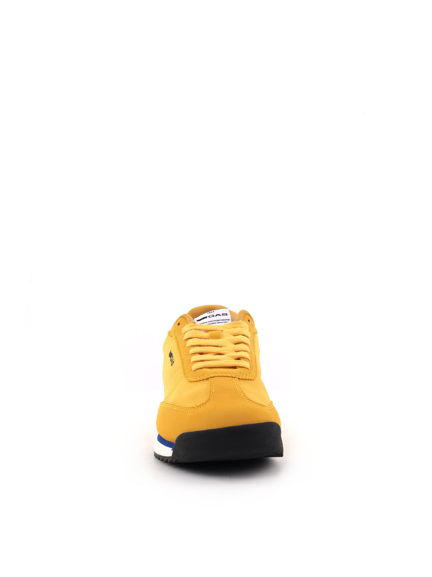 Gas Domingo Mix, sneakers stringate da uomo in giallo vivace