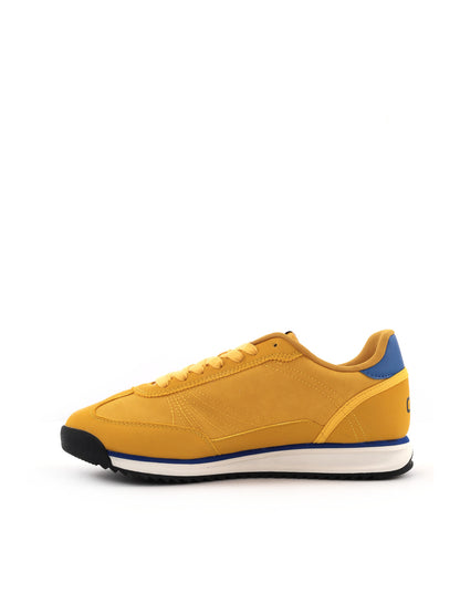 Gas Domingo Mix, sneakers stringate da uomo in giallo vivace