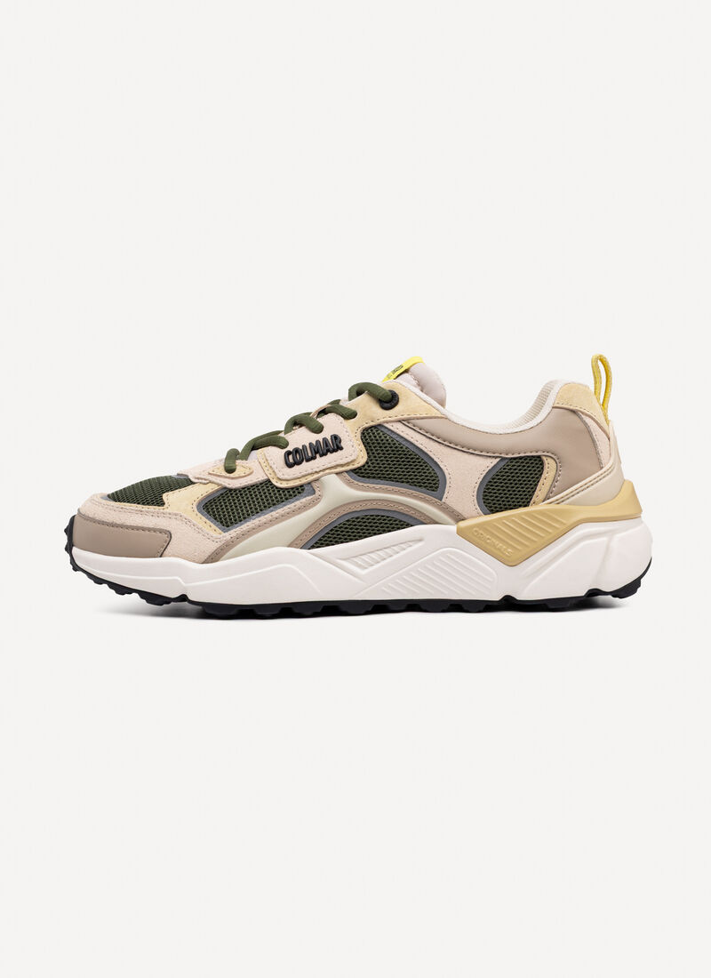 SNEAKERS VERDE-MULTICOLOR GARNER COLMAR DA UOMO