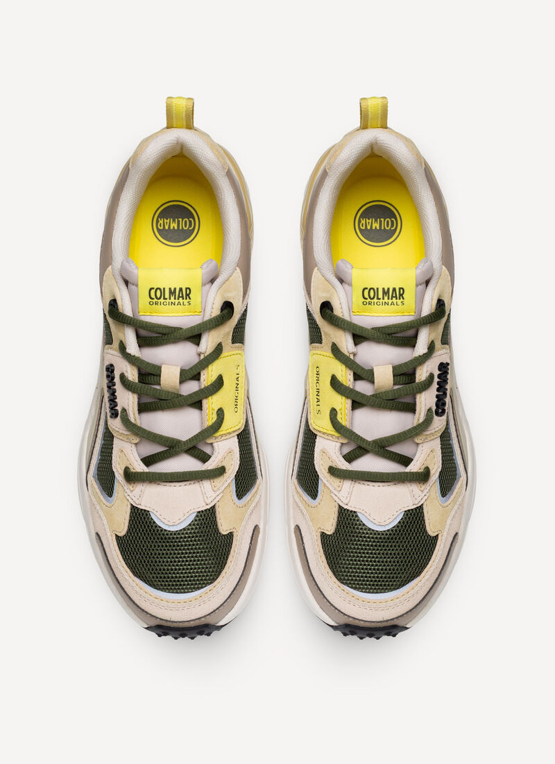 SNEAKERS VERDE-MULTICOLOR GARNER COLMAR DA UOMO