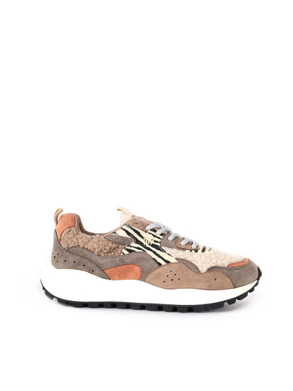 SNEAKERS TEDDY CLYO' DA DONNA KAKI