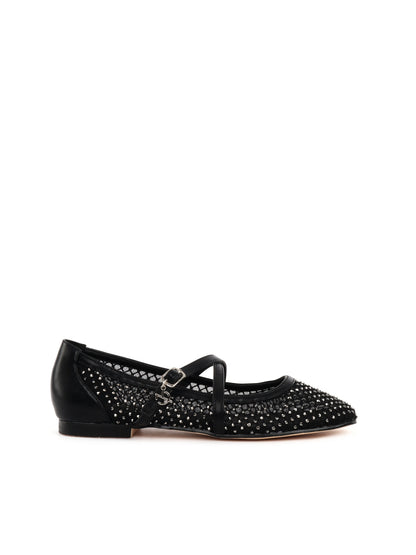 BALLERINA CON STRASS CLYO' DA DONNA NERO