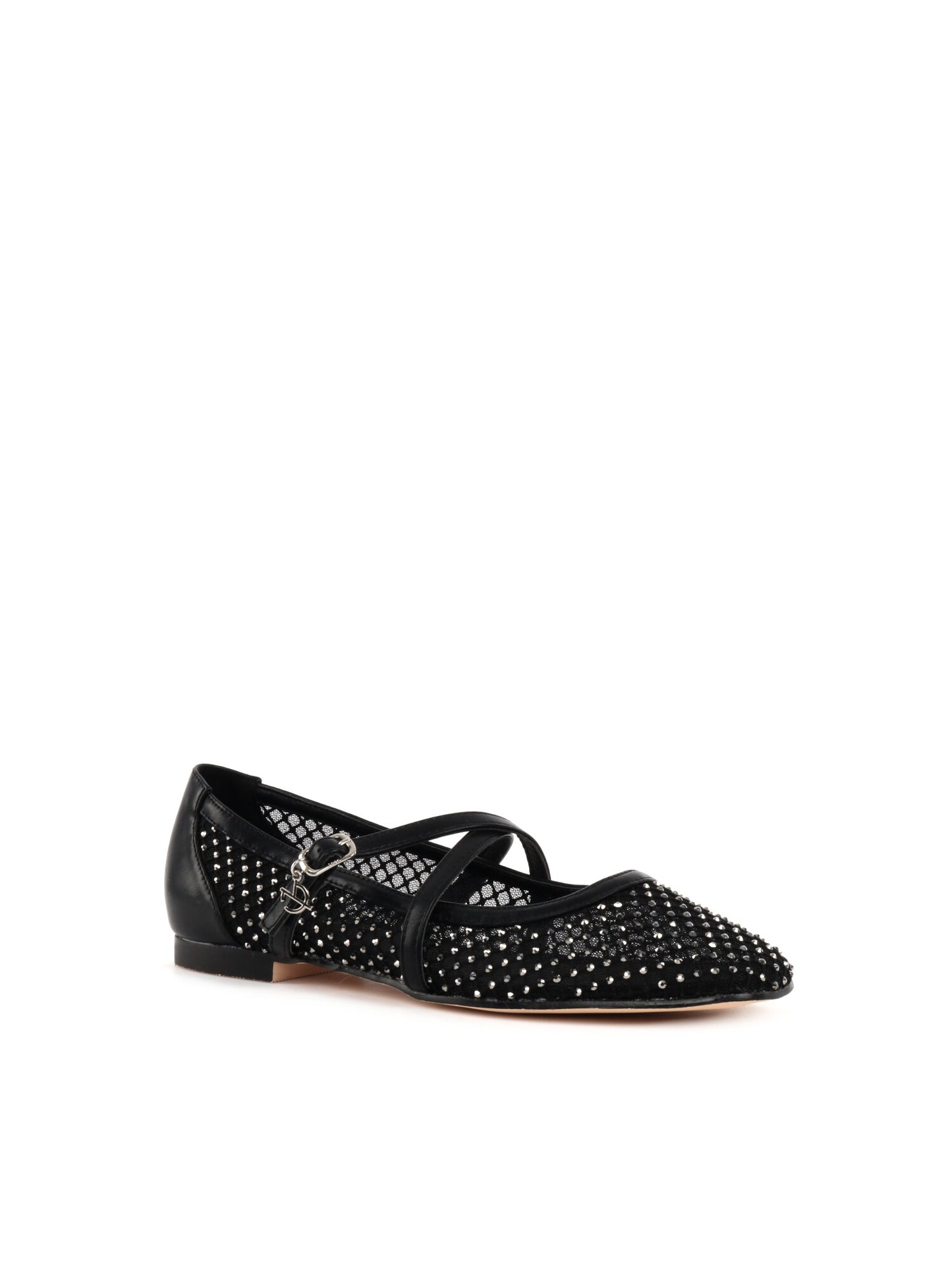 BALLERINA CON STRASS CLYO' DA DONNA NERO