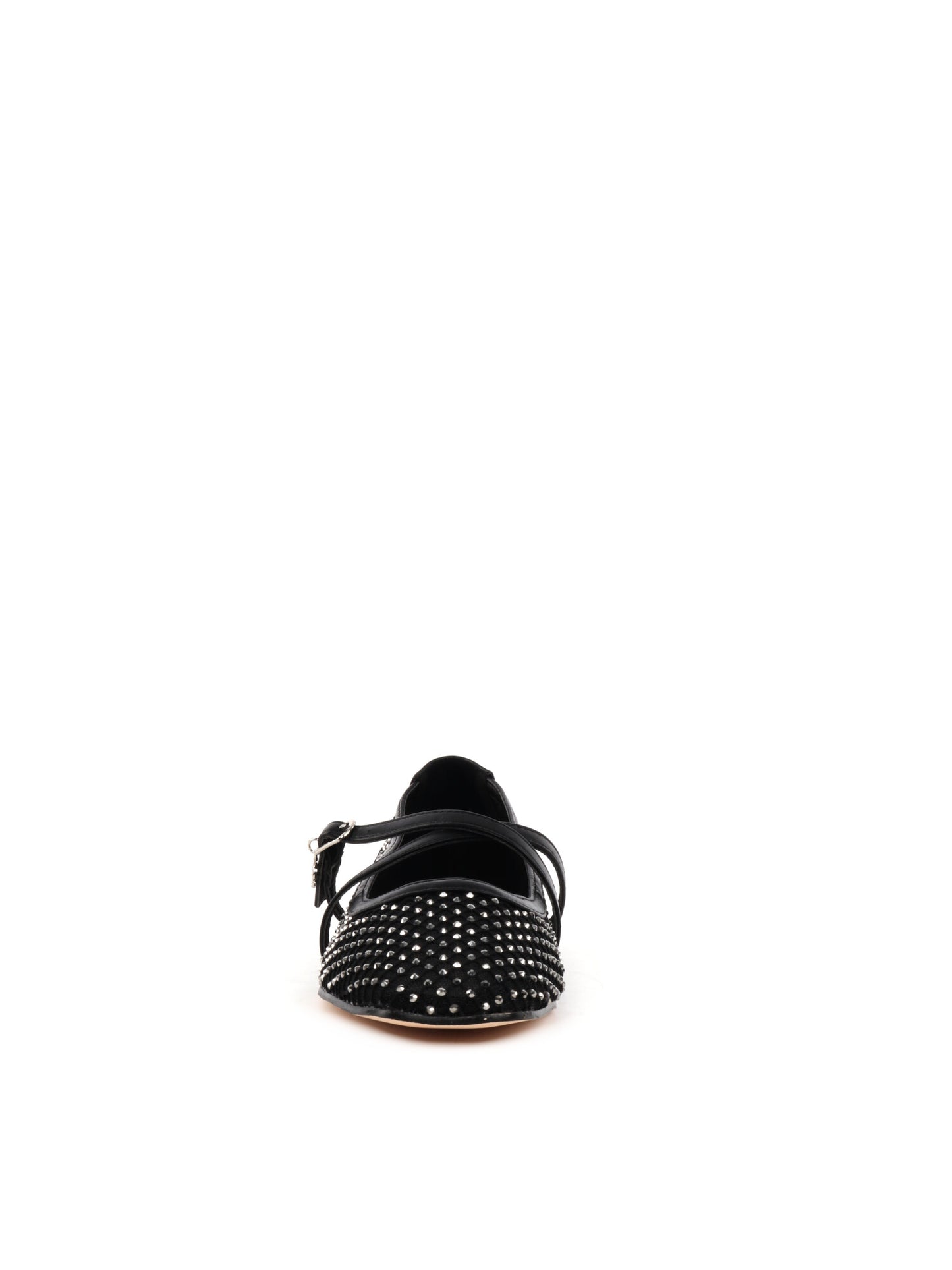 BALLERINA CON STRASS CLYO' DA DONNA NERO
