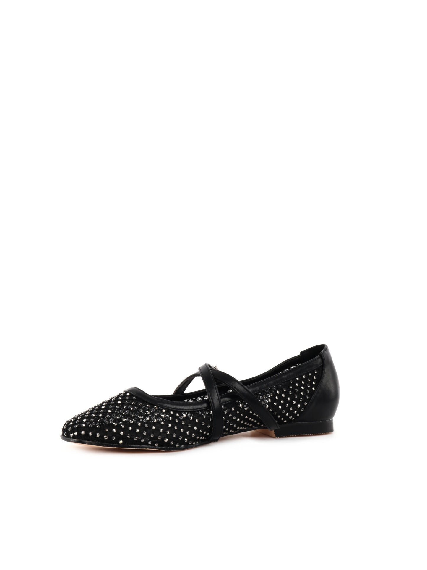 BALLERINA CON STRASS CLYO' DA DONNA NERO