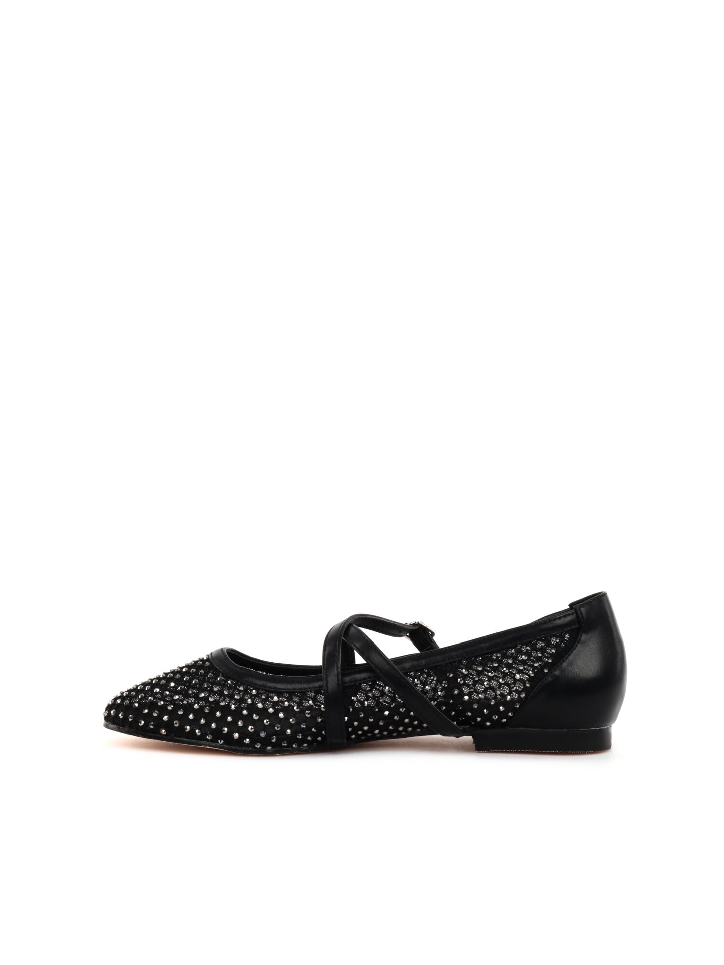BALLERINA CON STRASS CLYO' DA DONNA NERO