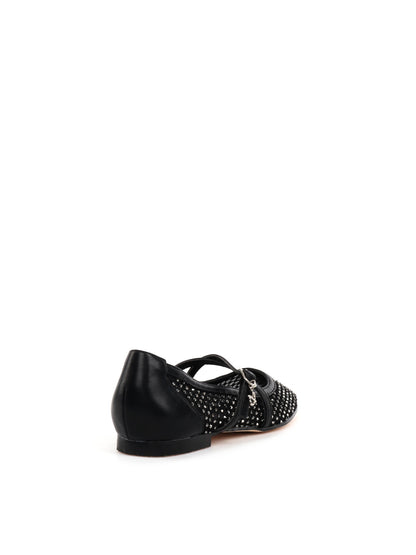 BALLERINA CON STRASS CLYO' DA DONNA NERO