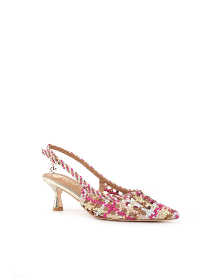 SLINGBACK INTRECCIATE CLYO' DA DONNA MULTICOLOR