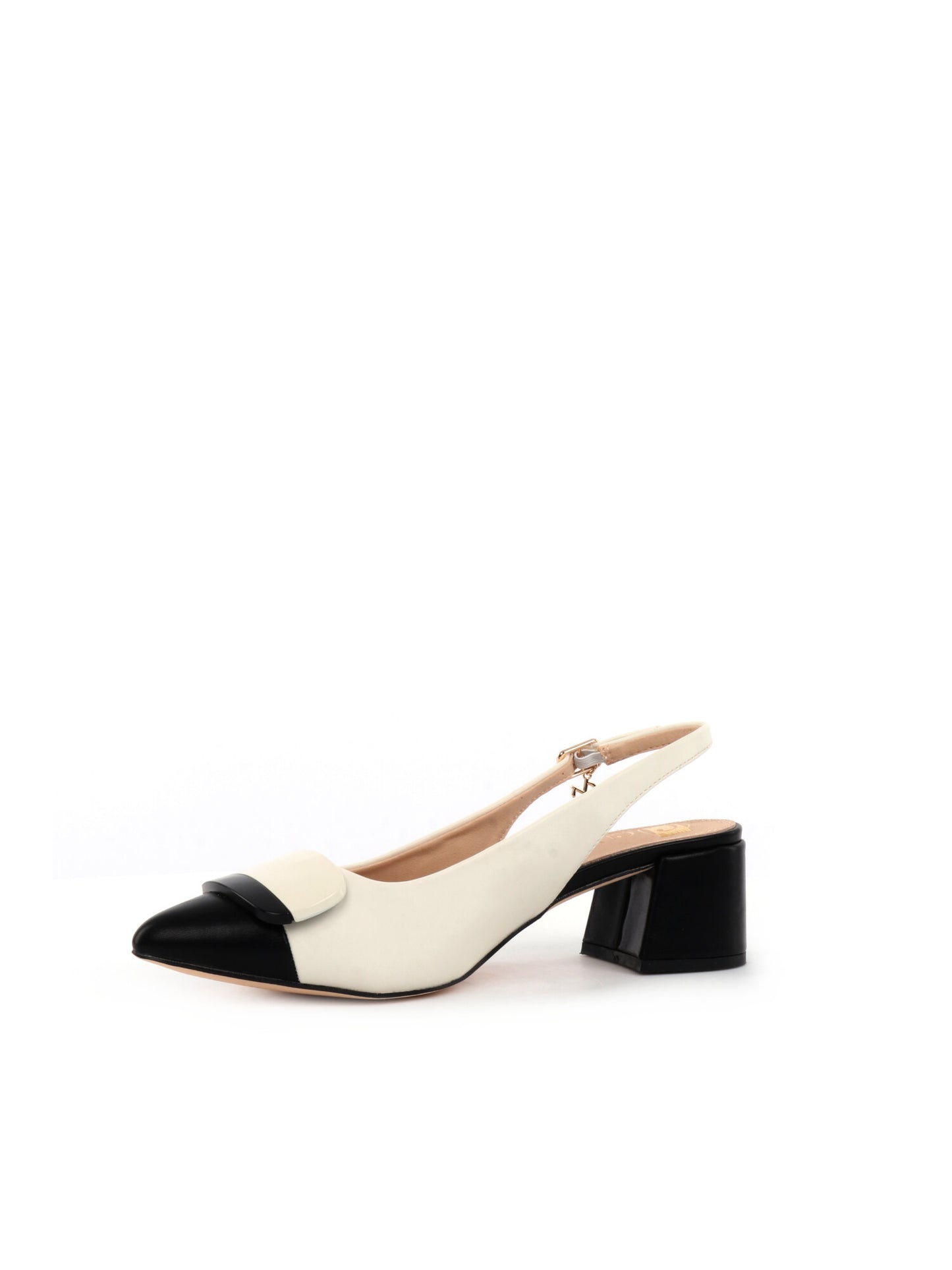 SLINGBACK BICOLOR CLYO' DA DONNA NERO BEIGE