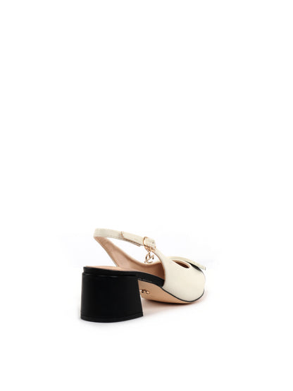 SLINGBACK BICOLOR CLYO' DA DONNA NERO BEIGE