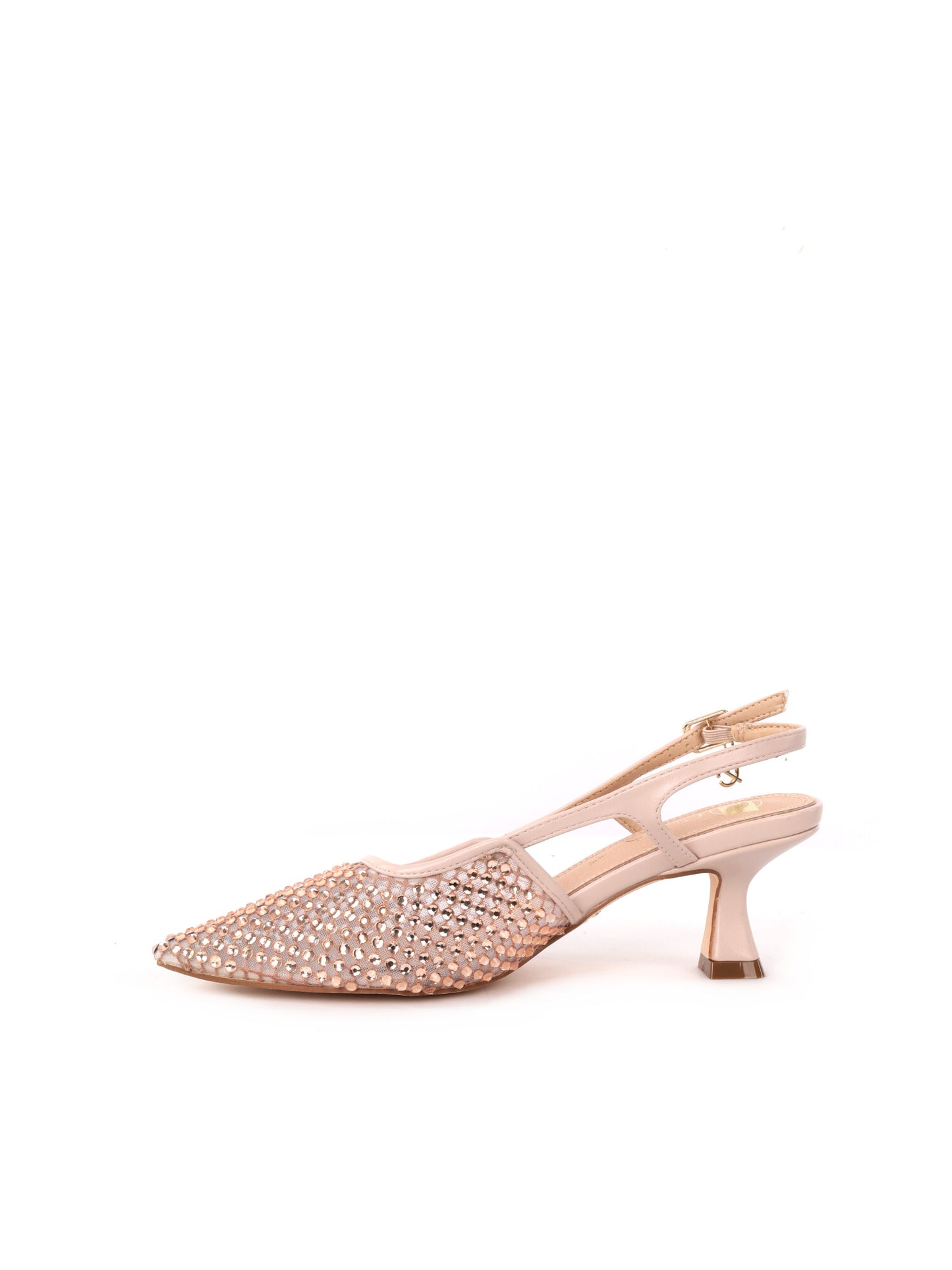 Eleganti décolleté Clyo' GD397 beige da donna con tacco comodo