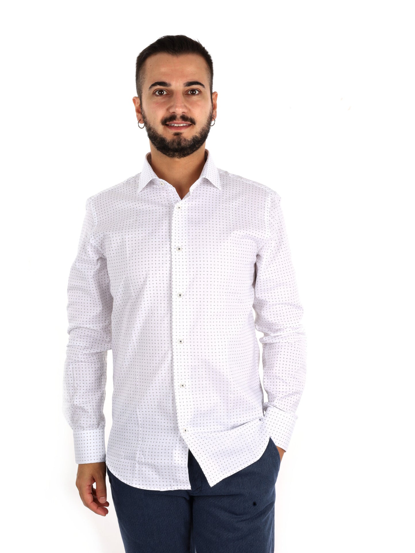 Fb Giove 20, camicia da uomo bianca