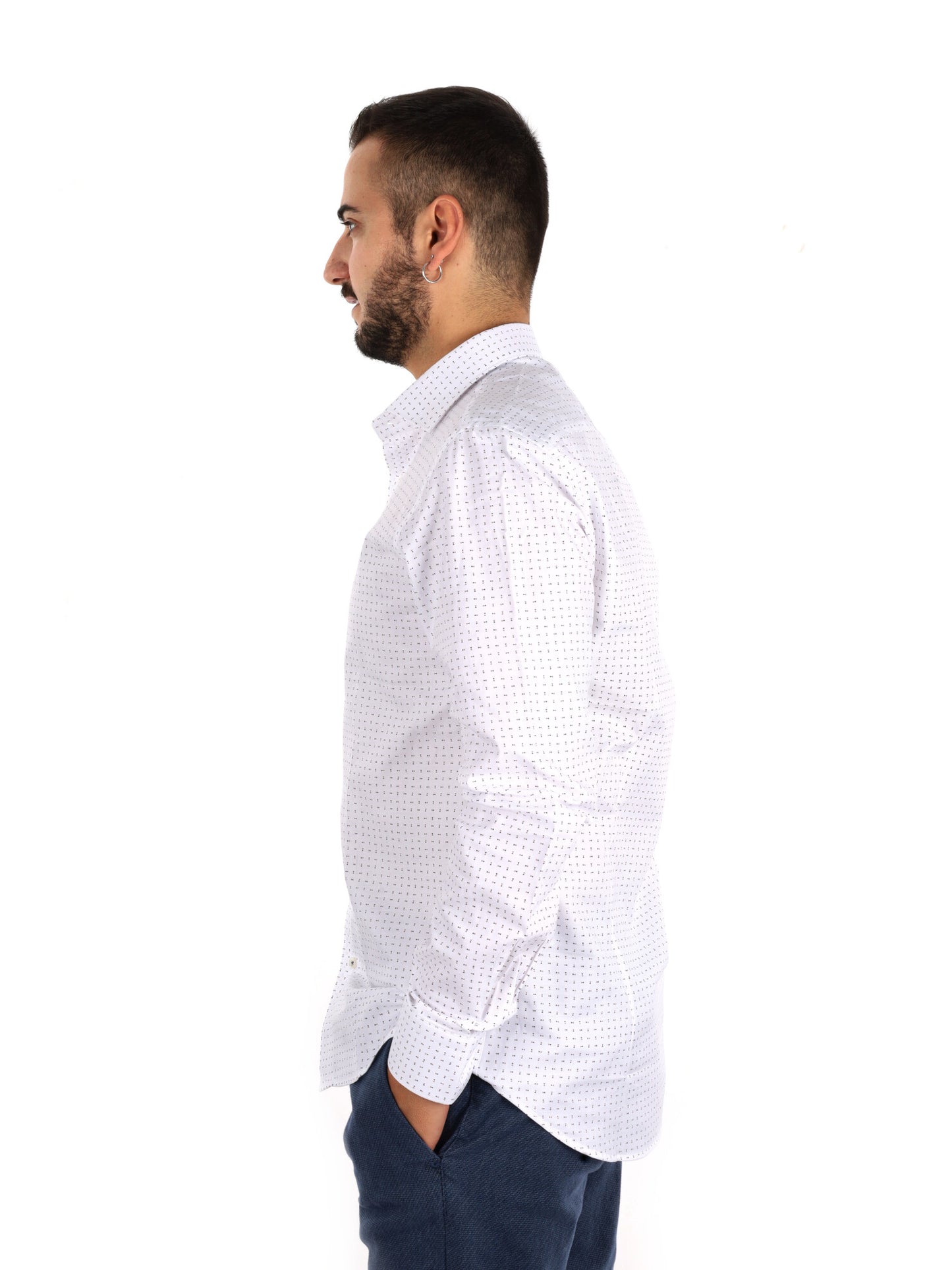 Fb Giove 20, camicia da uomo bianca
