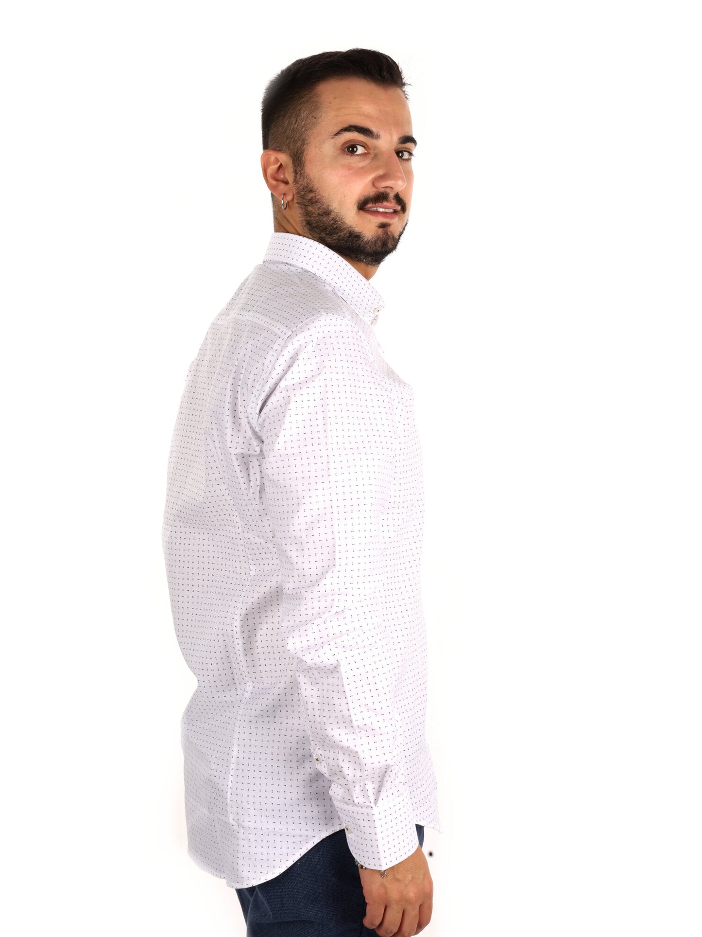 Fb Giove 20, camicia da uomo bianca