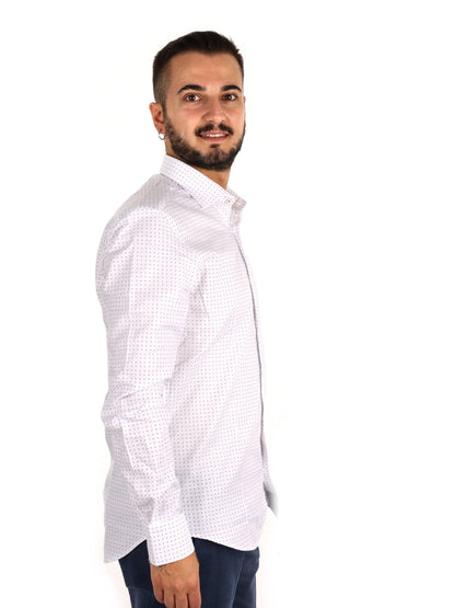 Fb Giove 20, camicia da uomo bianca