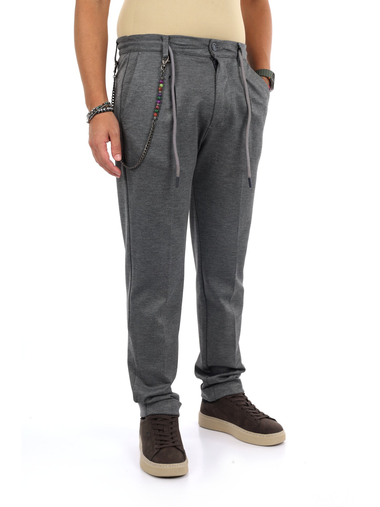 Fb Giubilo 91, pantalone da uomo grigio