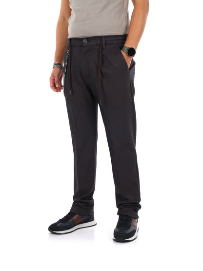 Fb Giubilo 92, pantalone da uomo marrone