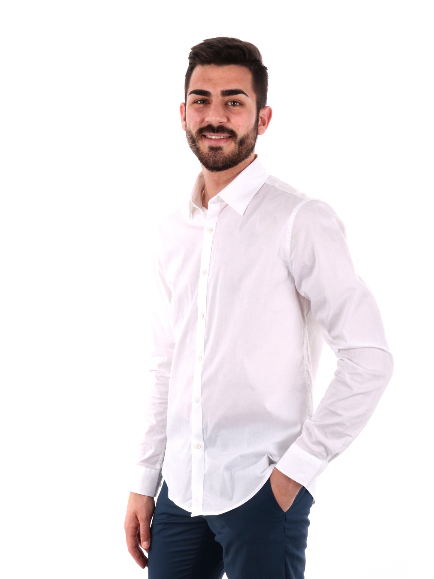 CAMICIA GIANNI LUPO UOMO BIANCO