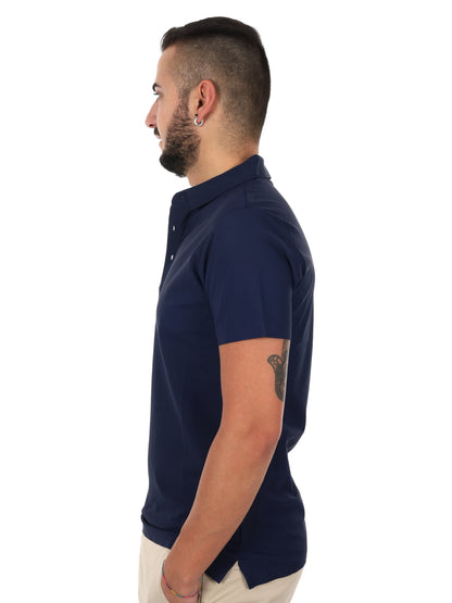 Polo da uomo Gianni Lupo blu per un look casual raffinato
