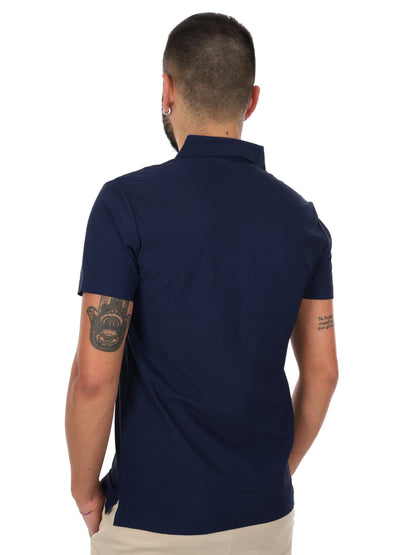 Polo da uomo Gianni Lupo blu per un look casual raffinato