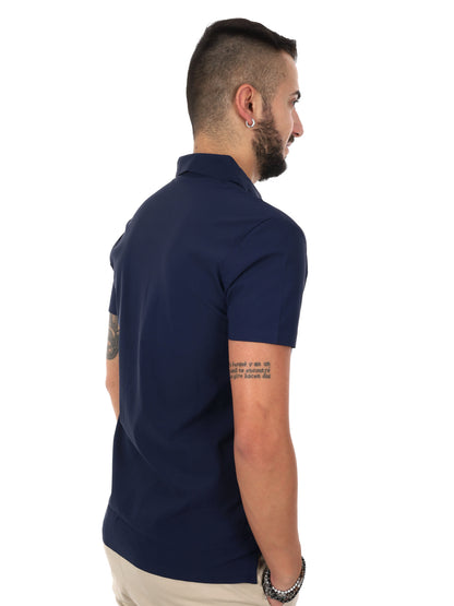 Polo da uomo Gianni Lupo blu per un look casual raffinato