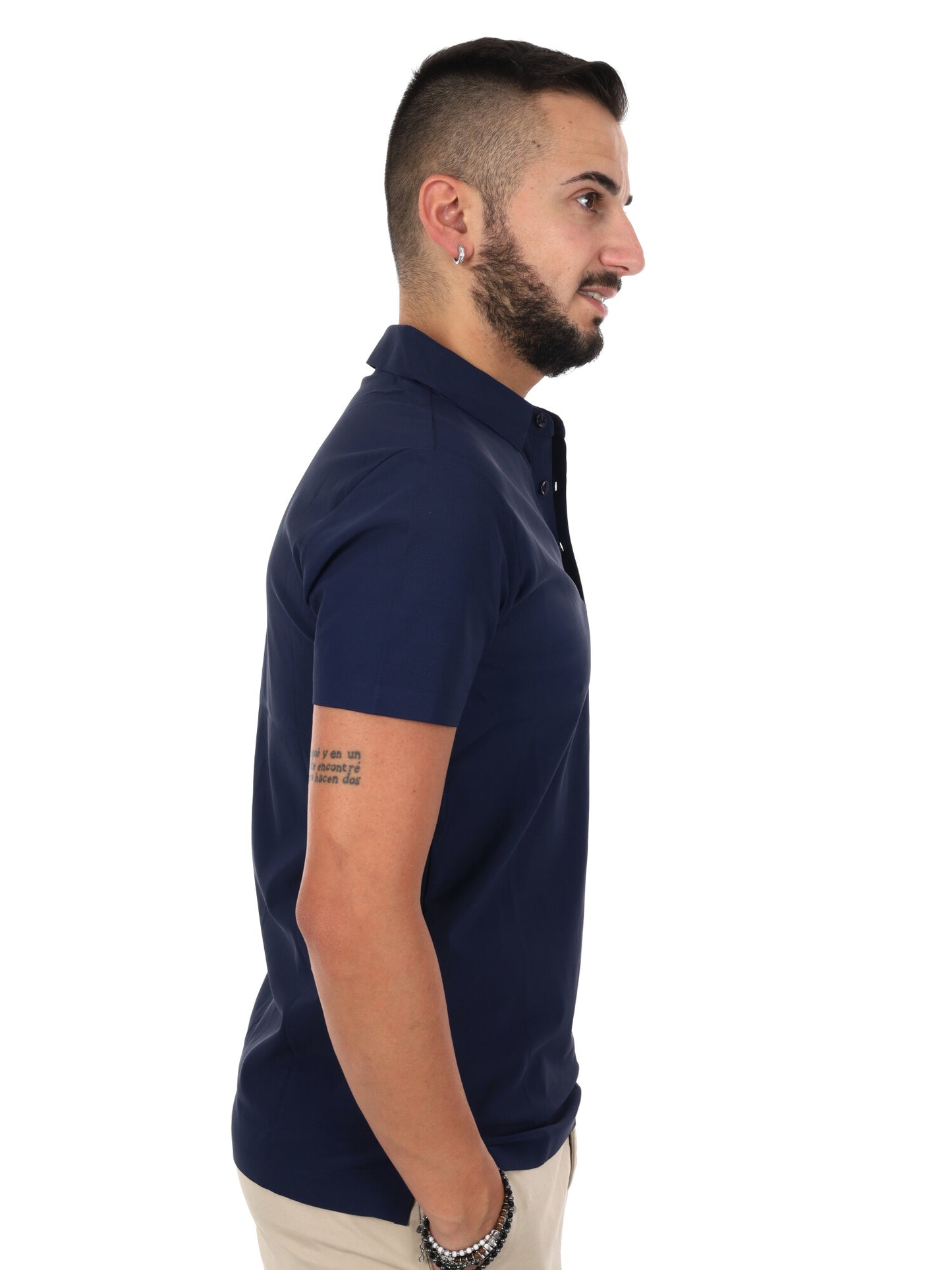 Polo da uomo Gianni Lupo blu per un look casual raffinato