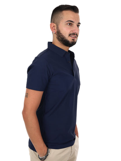 Polo da uomo Gianni Lupo blu per un look casual raffinato