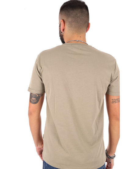 T-shirt uomo Gianni Lupo verde militare, stile casual
