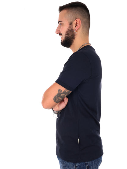 Gianni Lupo t-shirt manica corta da uomo in blu casual