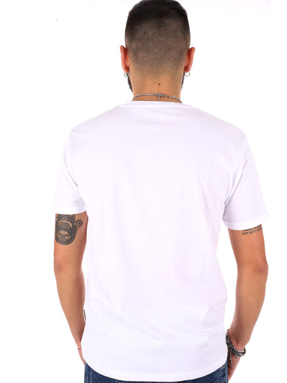 T-shirt maniche corte da uomo bianca con taschino Gianni Lupo