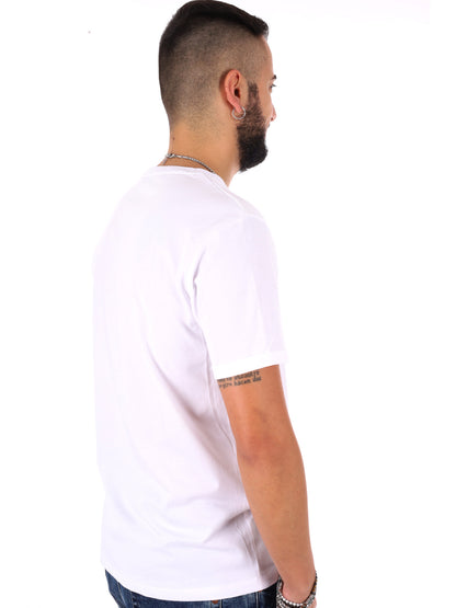 T-shirt maniche corte da uomo bianca con taschino Gianni Lupo