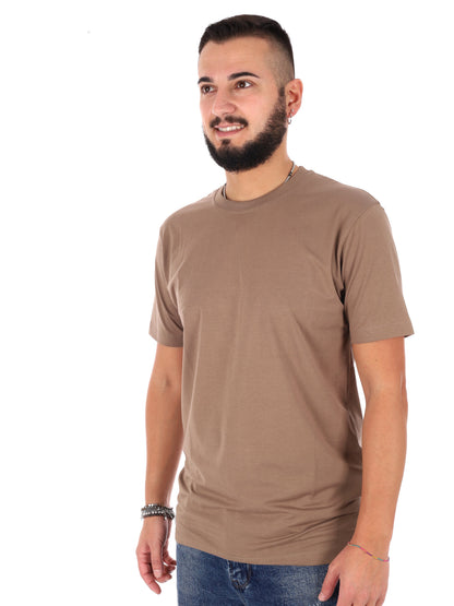 T-shirt Gianni Lupo beige da uomo per look casual