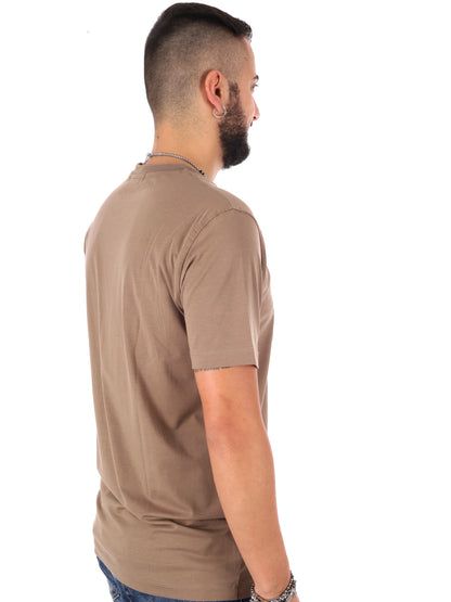 T-shirt Gianni Lupo beige da uomo per look casual